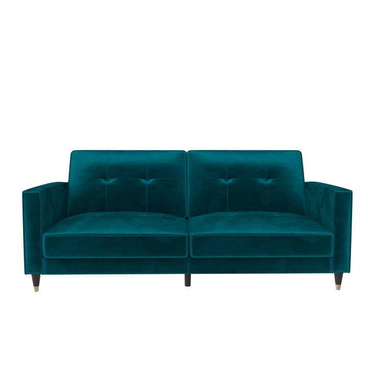 Penelope Pin Tufted Futon - Green