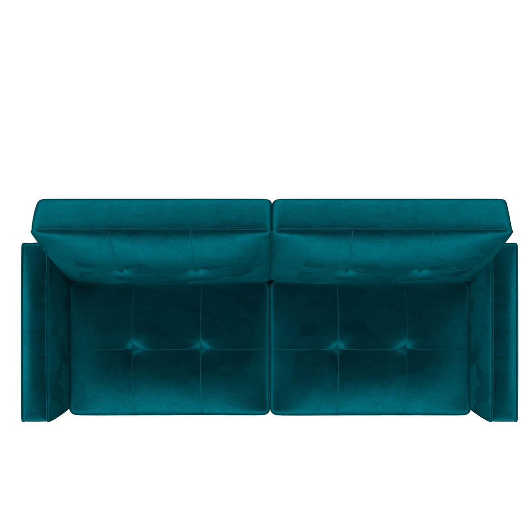 Penelope Pin Tufted Futon - Green