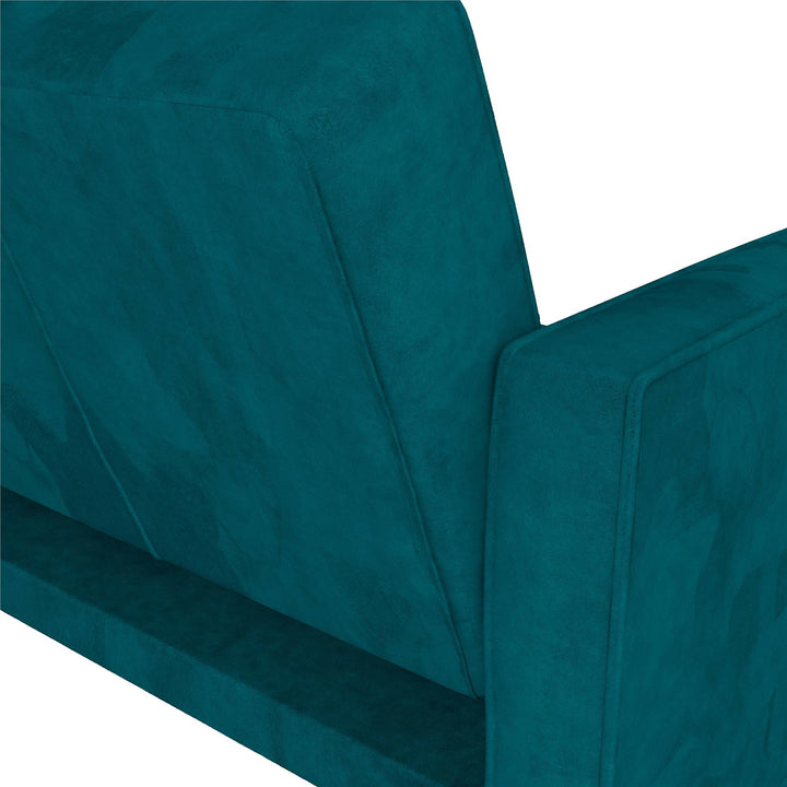 Penelope Pin Tufted Futon - Green