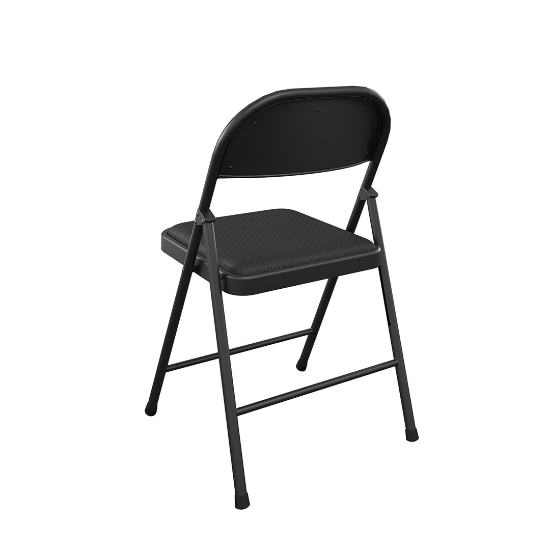 SmartFold® Fabric Folding Chair, 4-Pack - Black - 4-Pack