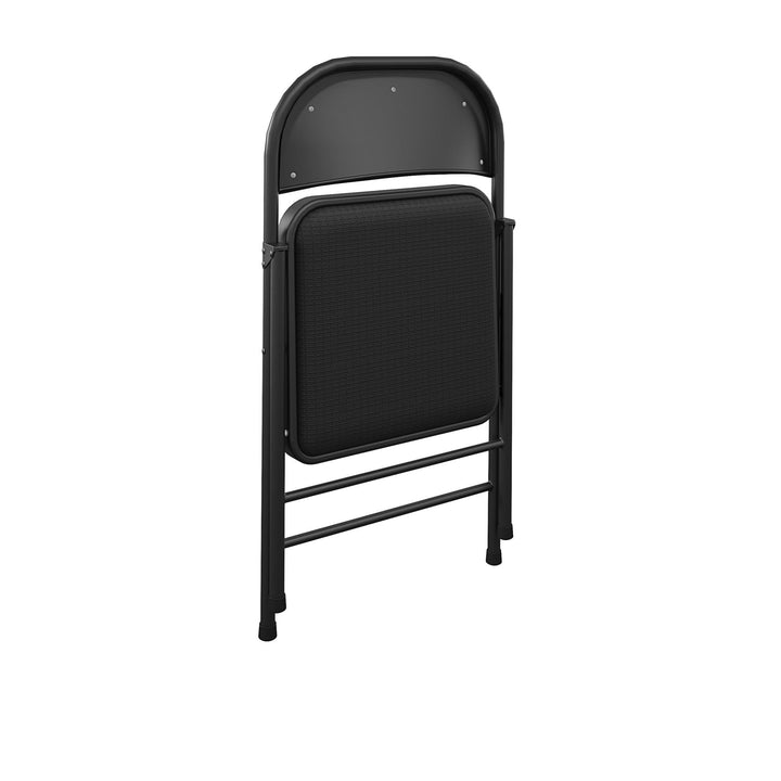 SmartFold® Fabric Folding Chair, 4-Pack - Black - 4-Pack