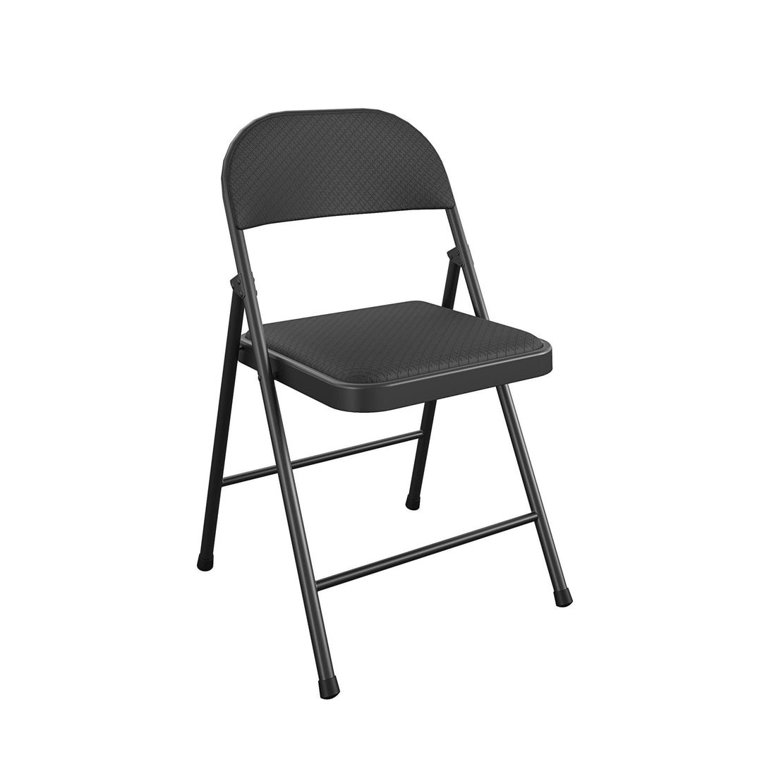 SmartFold® Fabric Folding Chair, 4-Pack - Black - 4-Pack