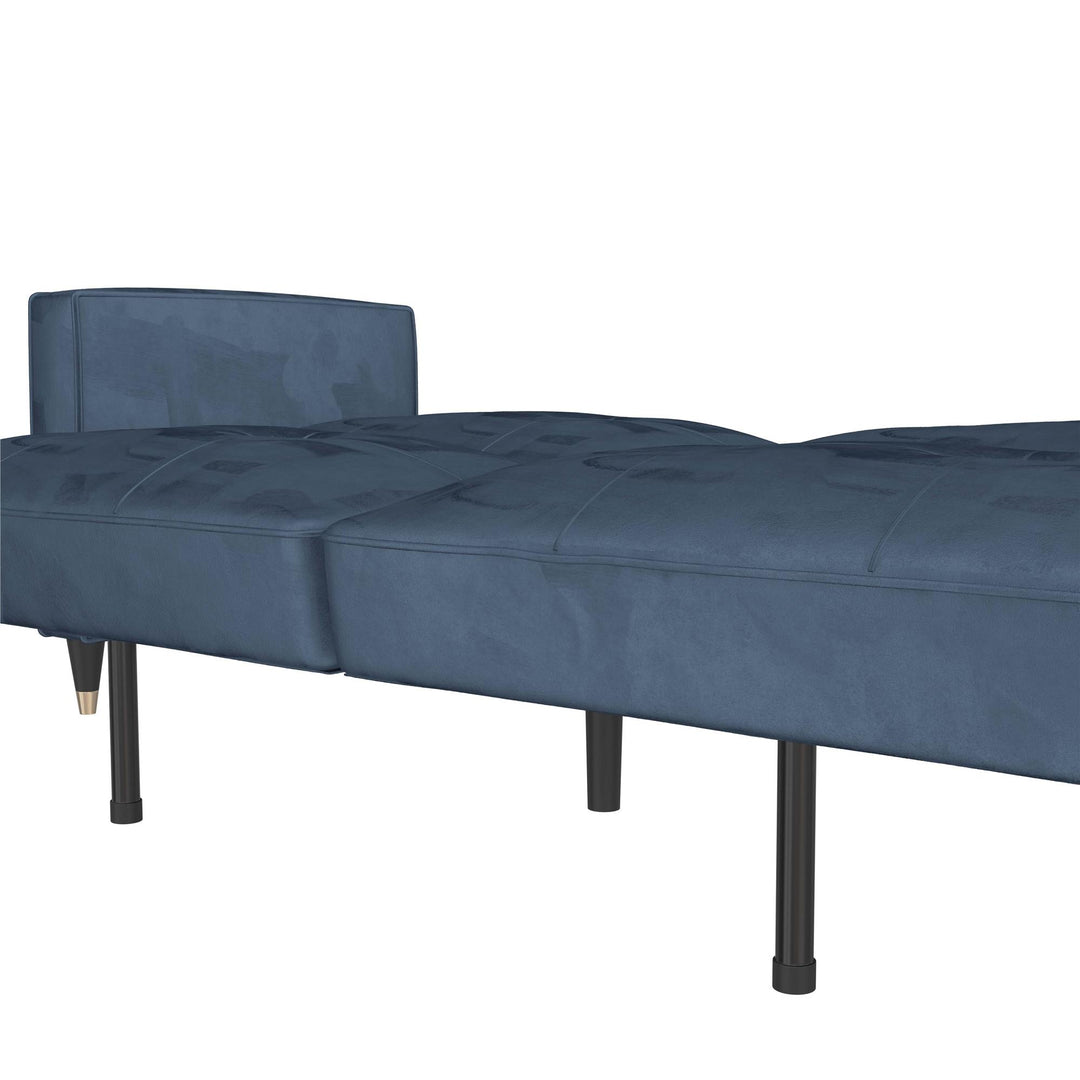 Penelope Pin Tufted Futon - Blue