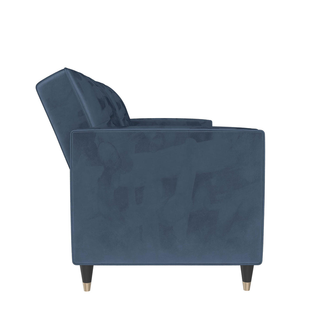 Penelope Pin Tufted Futon - Blue