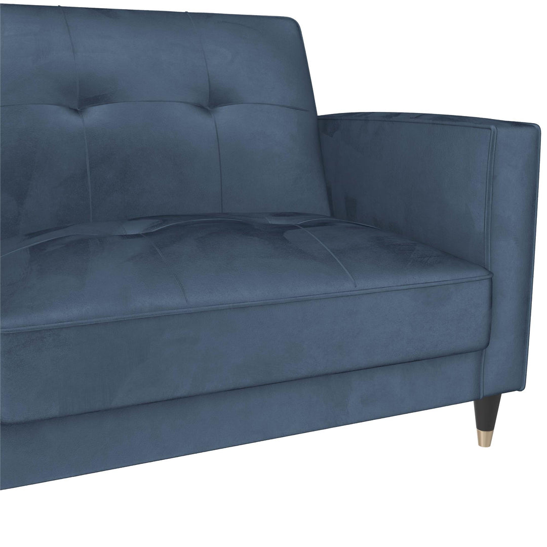 Penelope Pin Tufted Futon - Blue