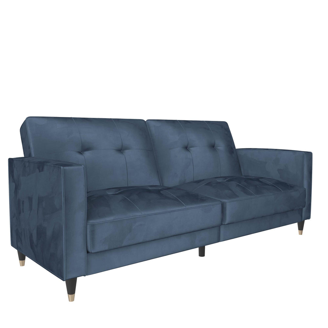 Penelope Pin Tufted Futon - Blue