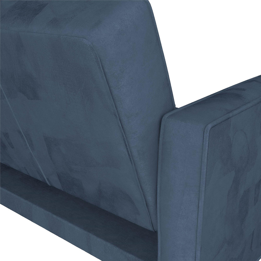 Penelope Pin Tufted Futon - Blue