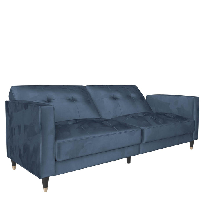 Penelope Pin Tufted Futon - Blue