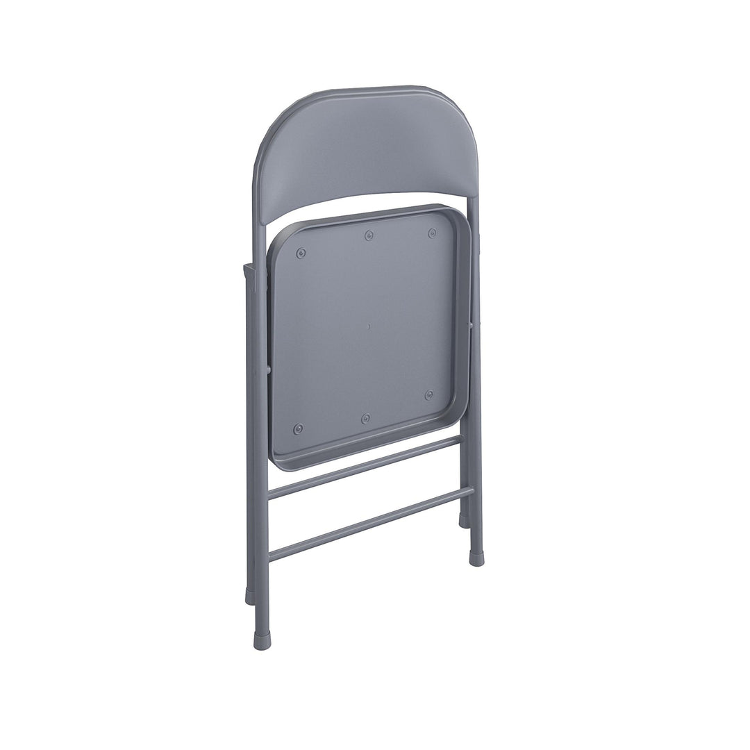 SmartFold Vinyl Folding Chair, 4-Pack - Graphite Grey - 4-Pack