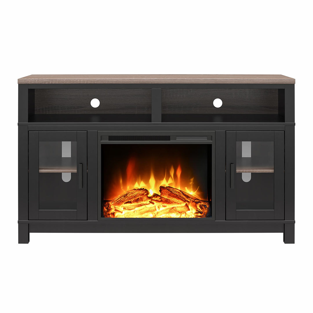 Carver Electric Fireplace TV Stand for TVs up to 60" - Black