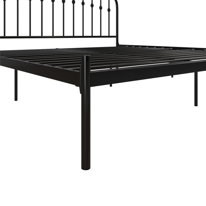 Narla Metal Platform Bed Frame - Black - King