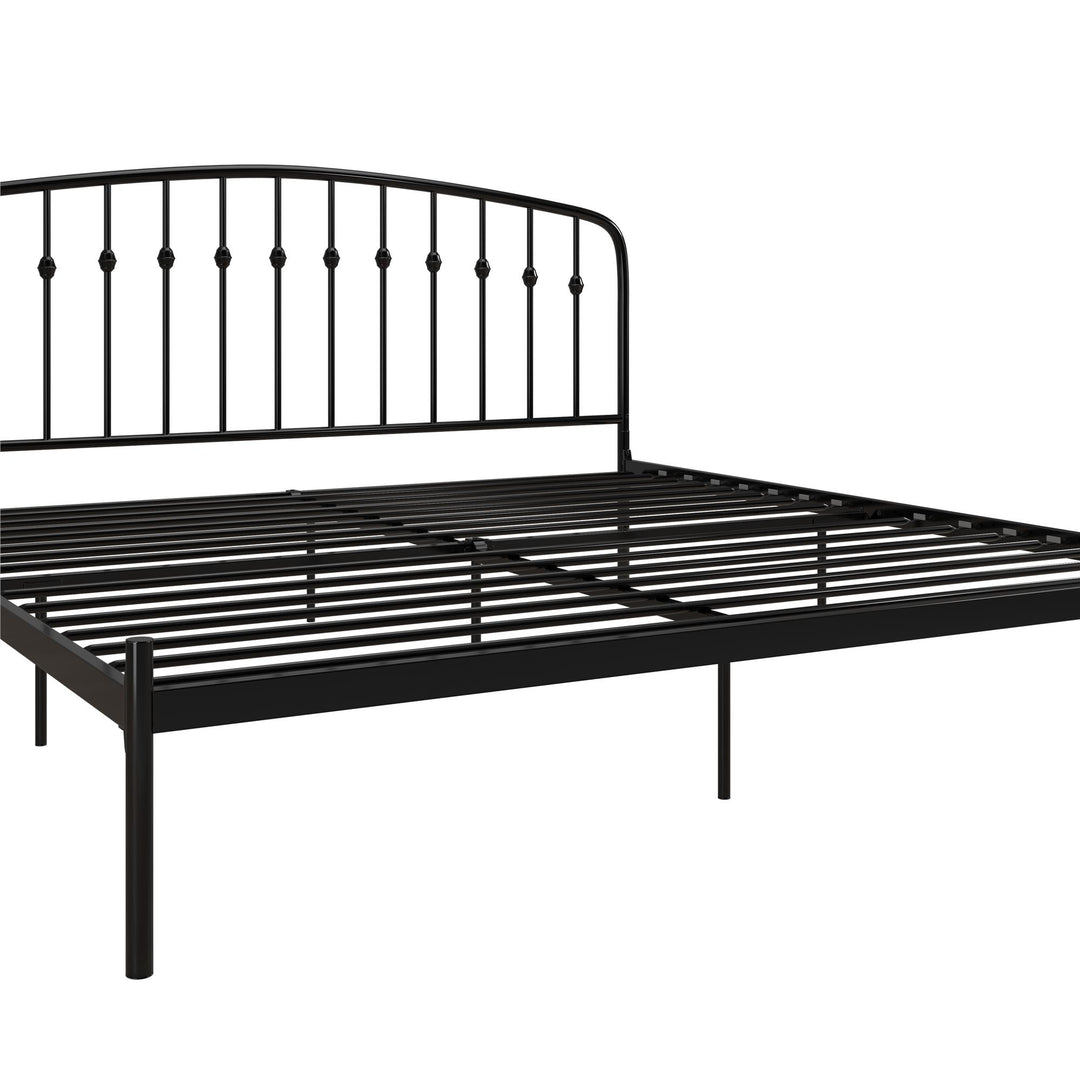 Narla Metal Platform Bed Frame - Black - King