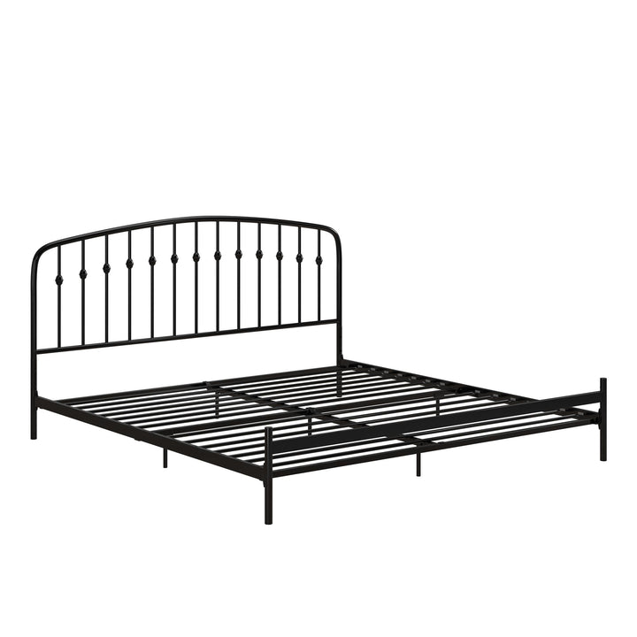 Narla Metal Platform Bed Frame - Black - King