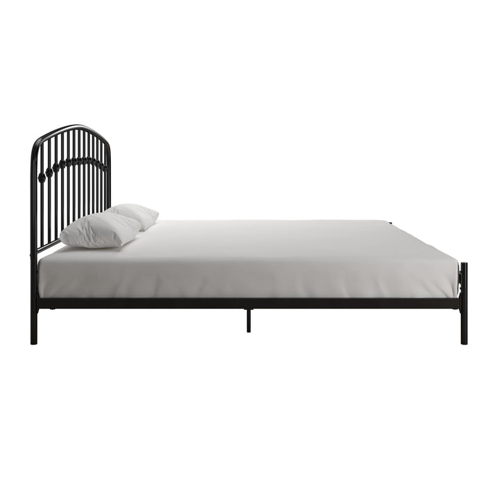 Narla Metal Platform Bed Frame - Black - King