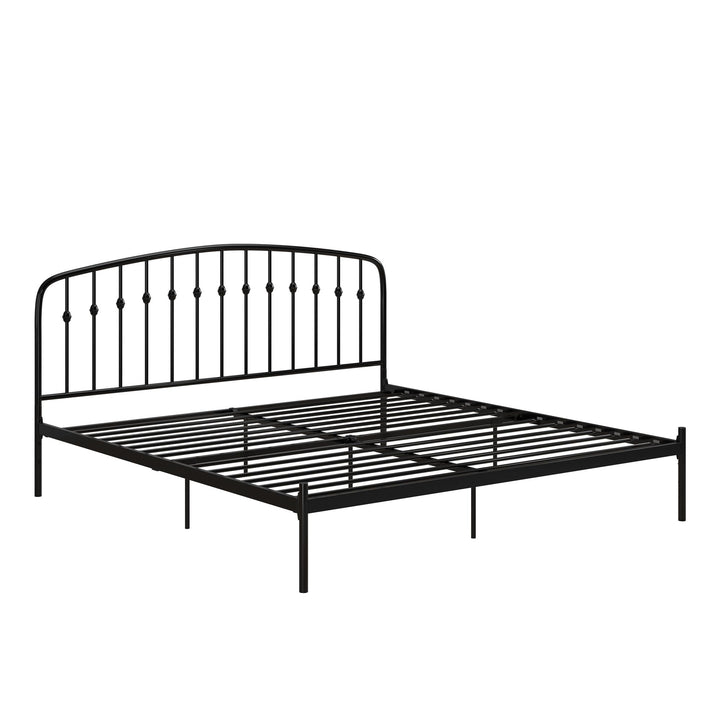 Narla Metal Platform Bed Frame - Black - King