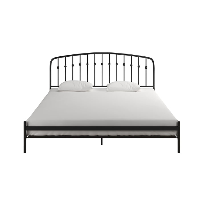 Narla Metal Platform Bed Frame - Black - King