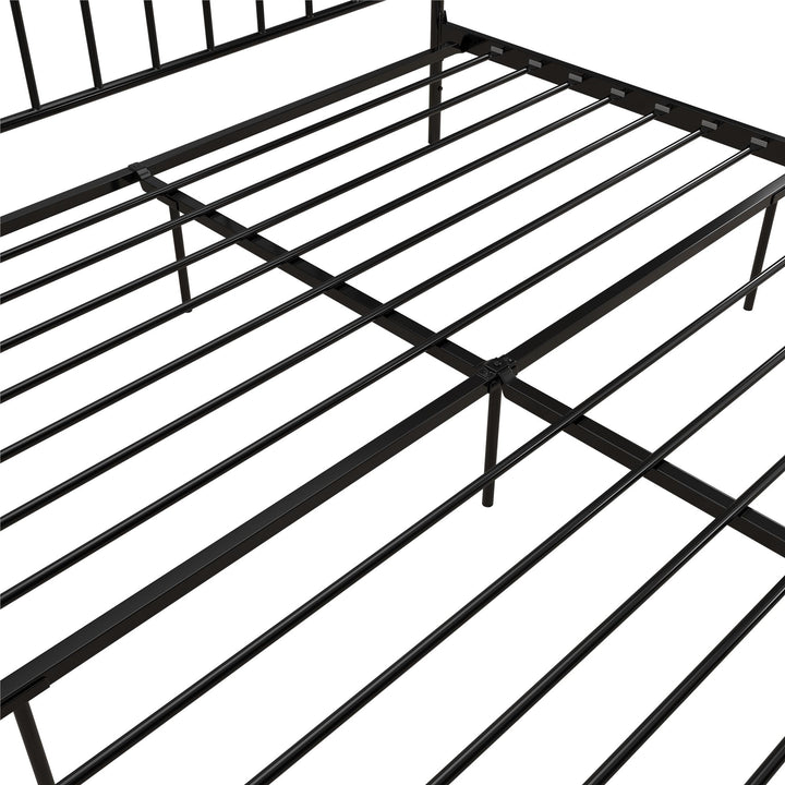 Narla Metal Platform Bed Frame - Black - King