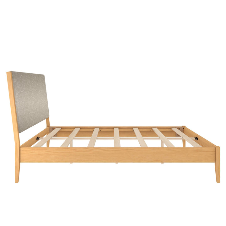 Dacin  Wood and Upholstered Platform Bed - Beige - King