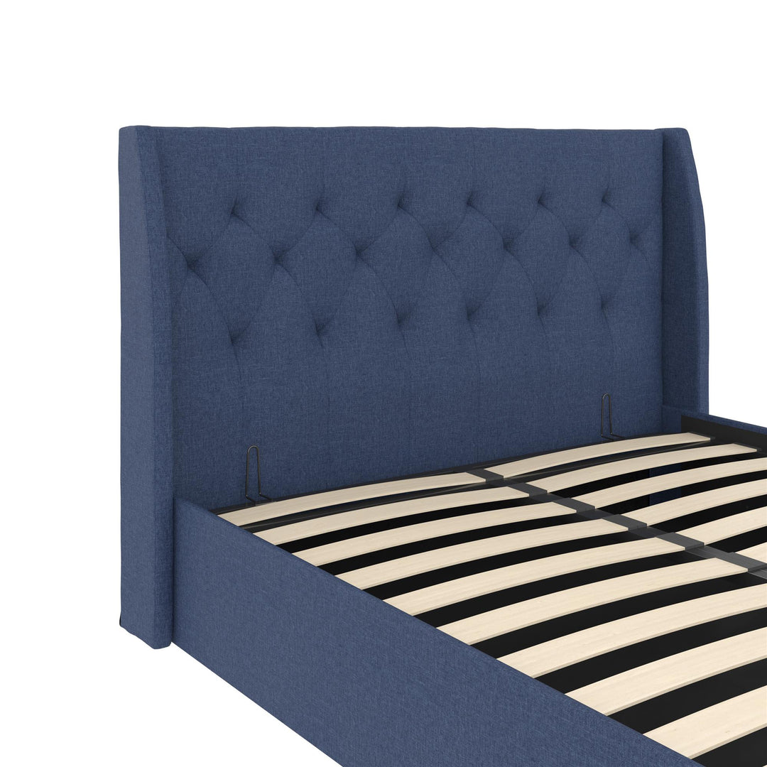 Her Majesty Bed with Storage - Blue - Queen