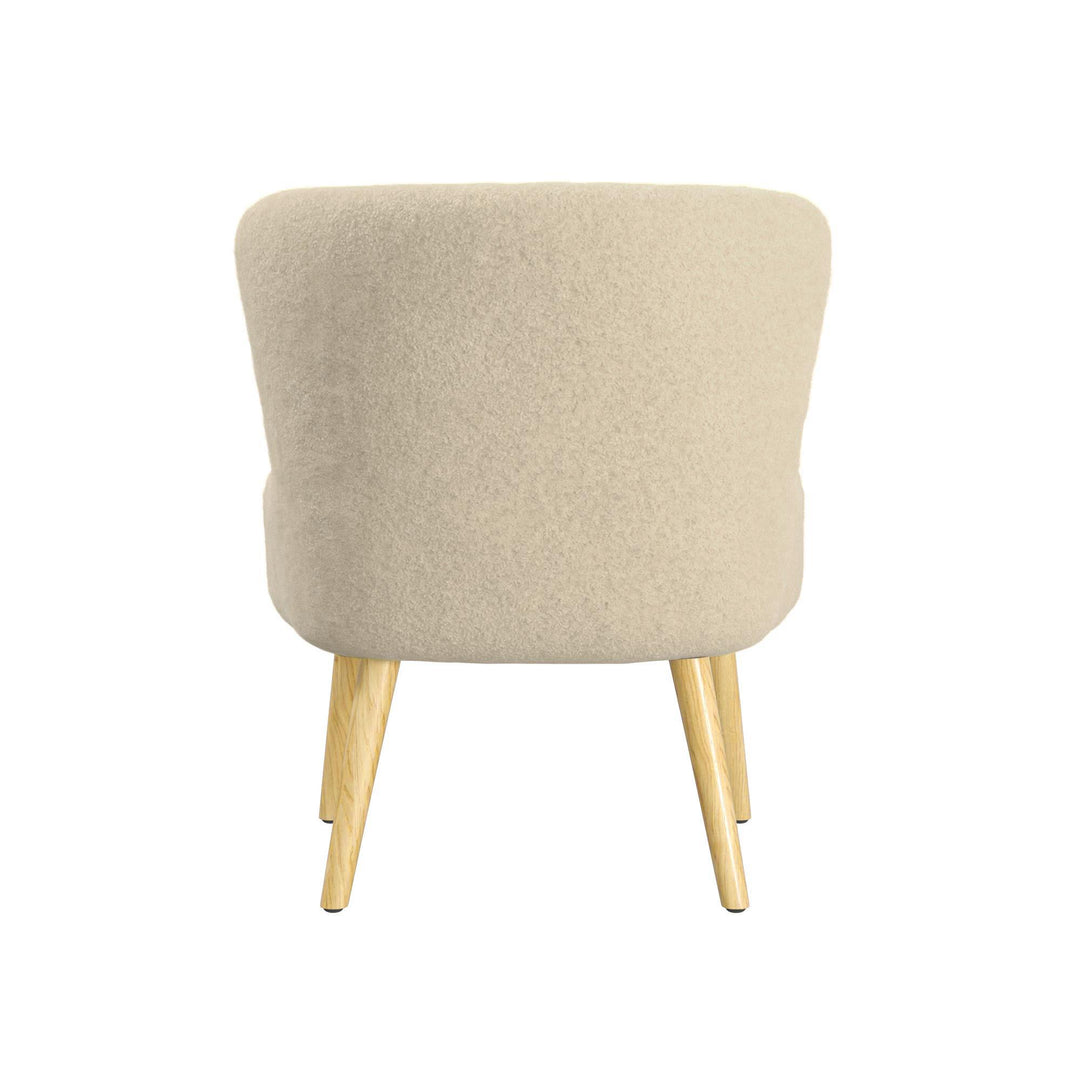 Easton Boucle Kids' Accent Chair with Natural Wood Legs - Oatmeal