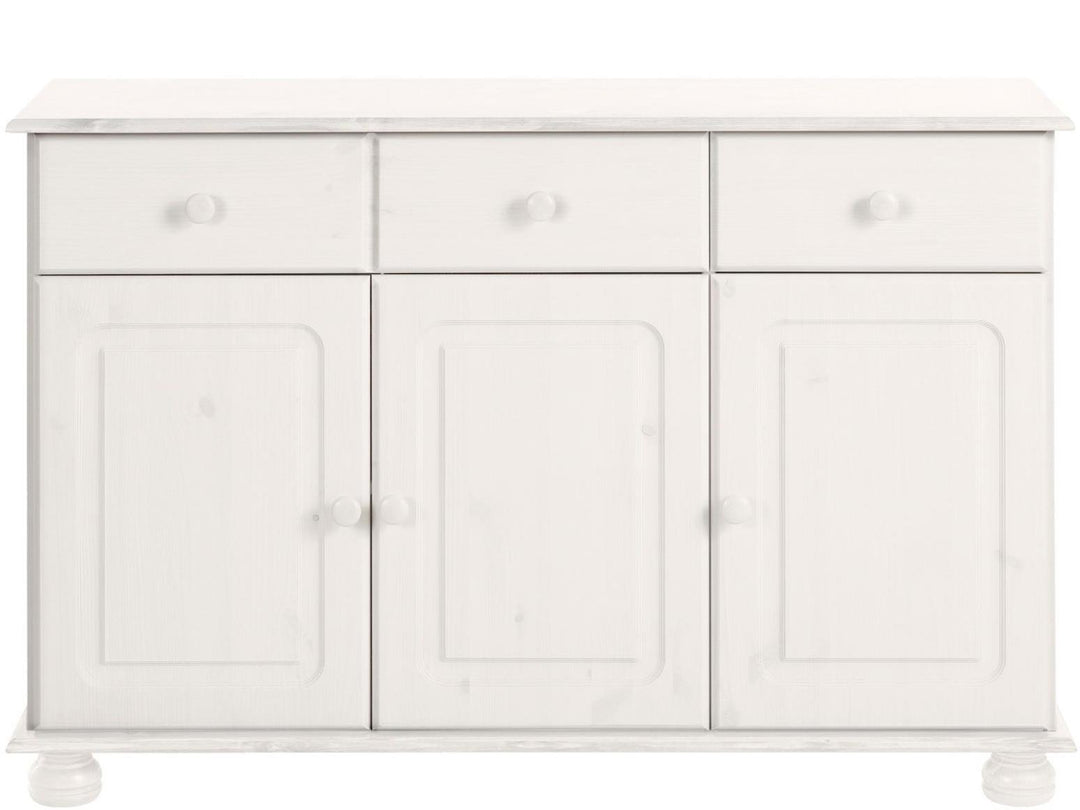 Chester Sideboard with 3 Drawers and 2 Cabinets - White