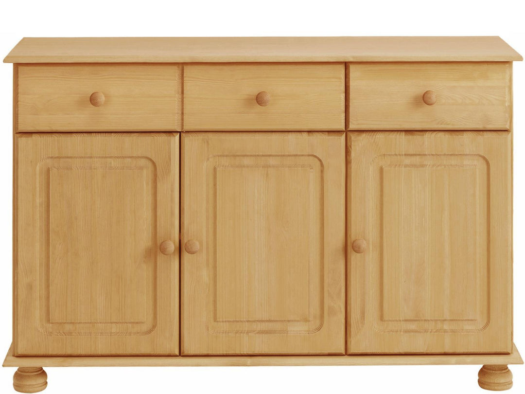 Chester Sideboard with 3 Drawers and 2 Cabinets - Brown