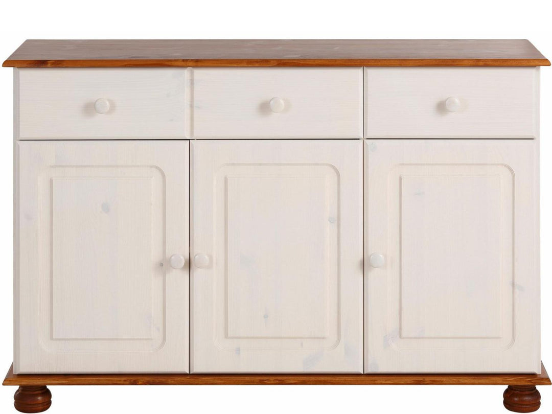 Chester Sideboard with 3 Drawers and 2 Cabinets - Honey