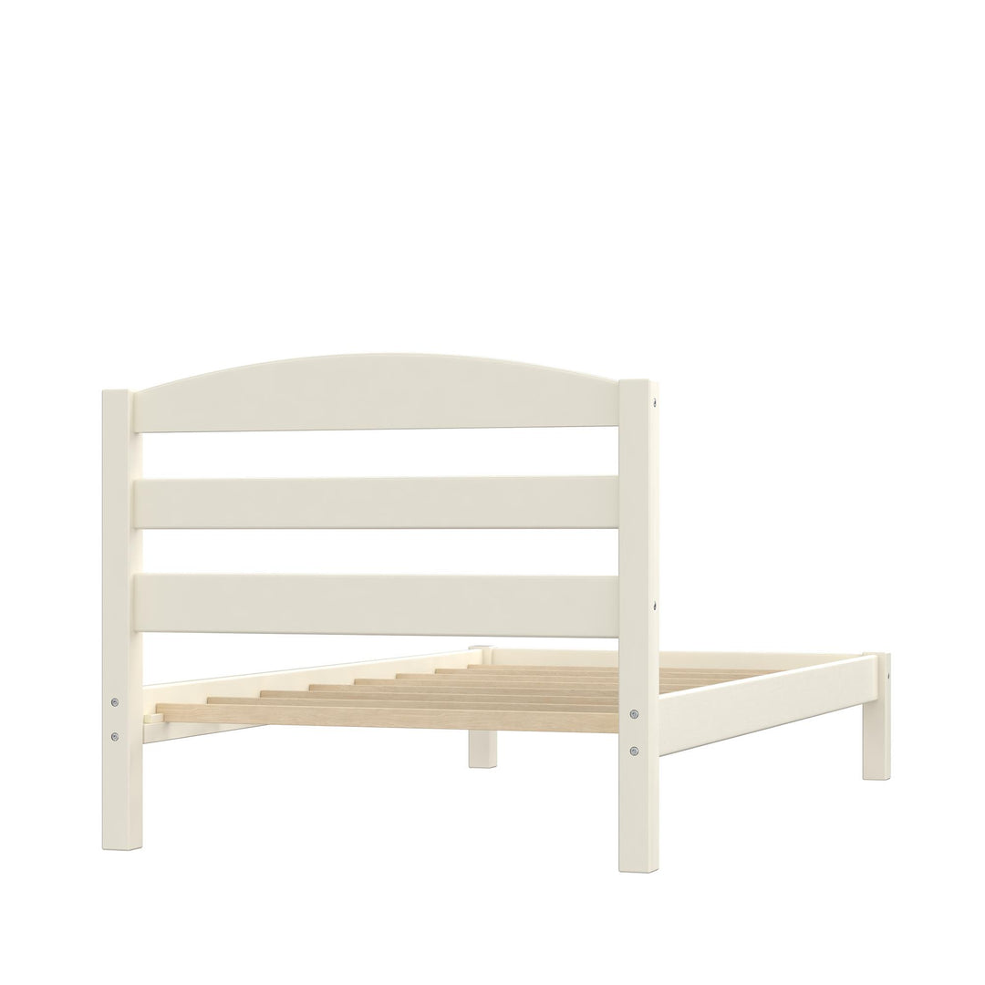 Brycen Kids Twin Size Wood Platform Bed Frame - White - Twin