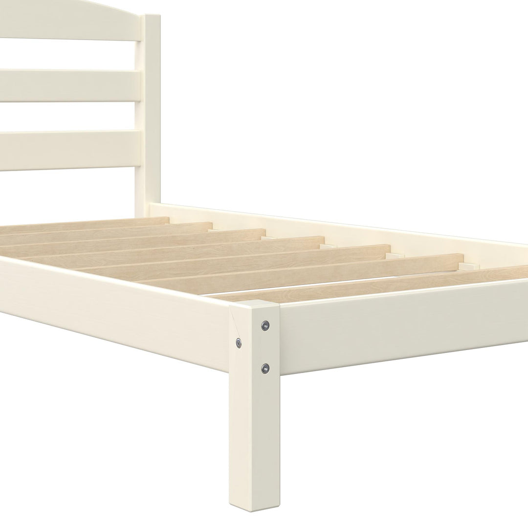 Brycen Kids Twin Size Wood Platform Bed Frame - White - Twin