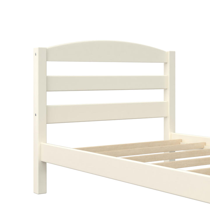 Brycen Kids Twin Size Wood Platform Bed Frame - White - Twin