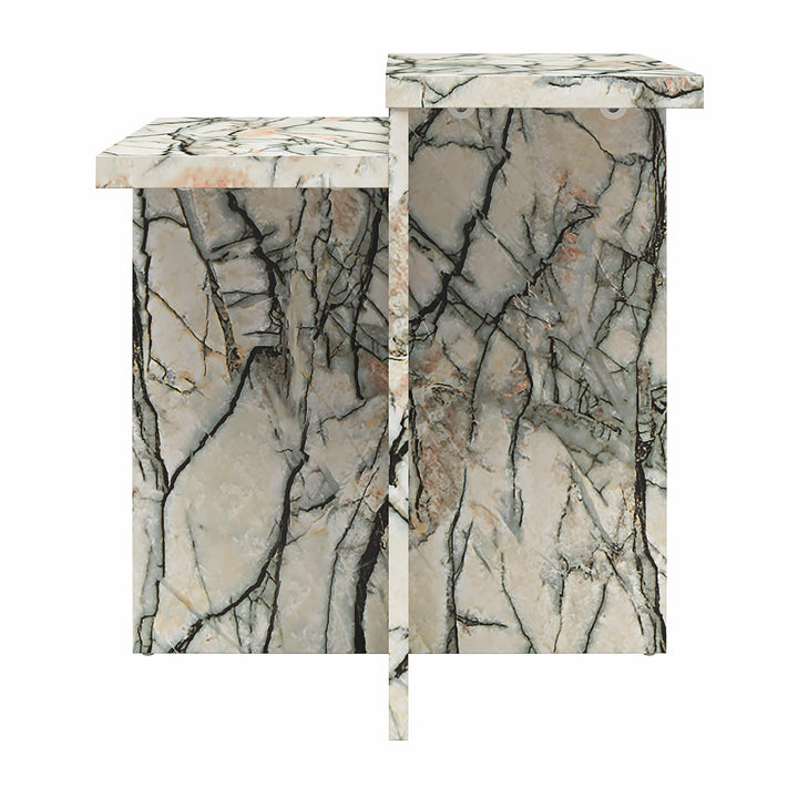 Brielle Accent Table with Faux Marble - Onyx Marble