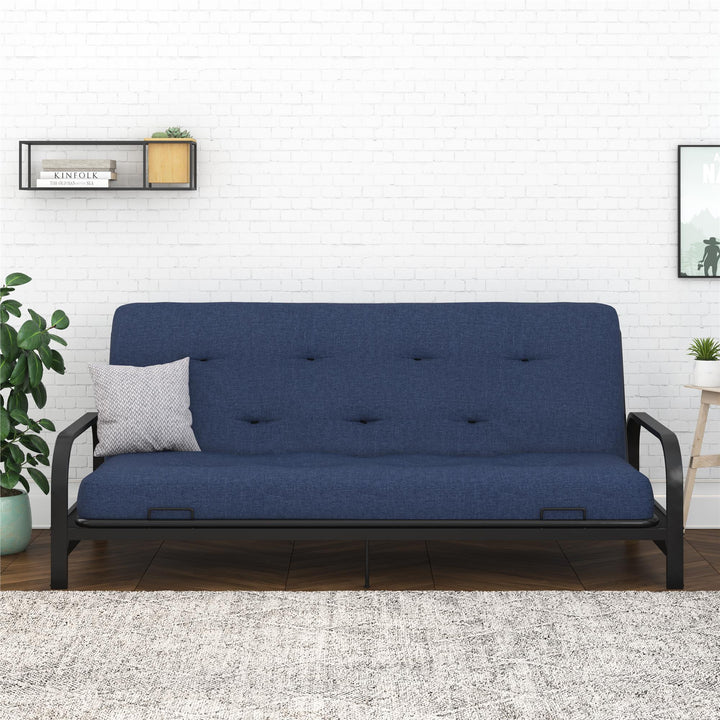 Braga 8-Inch Pocket Spring Coil Futon Mattress - Indigo Blue - Full