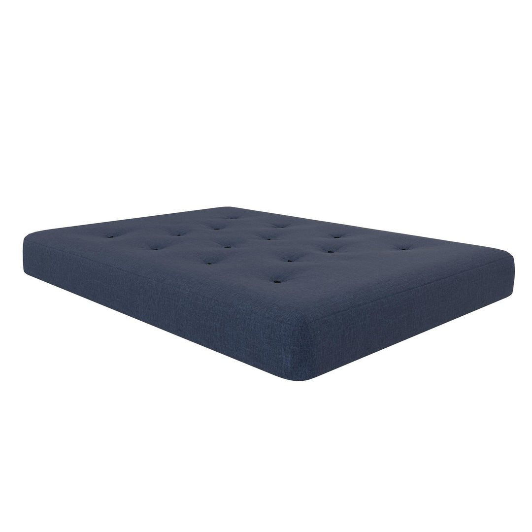 Braga 8-Inch Pocket Spring Coil Futon Mattress - Indigo Blue - Full