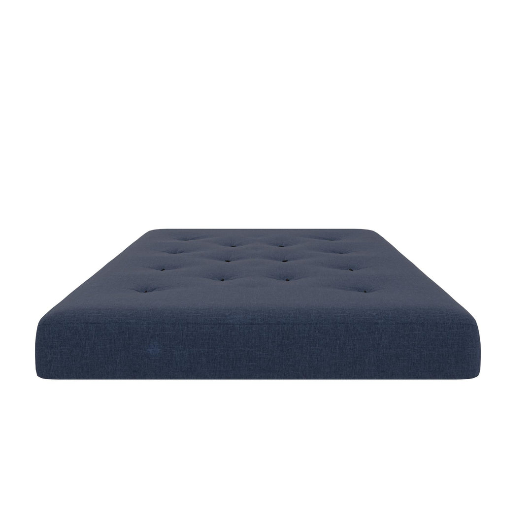 Braga 8-Inch Pocket Spring Coil Futon Mattress - Indigo Blue - Full