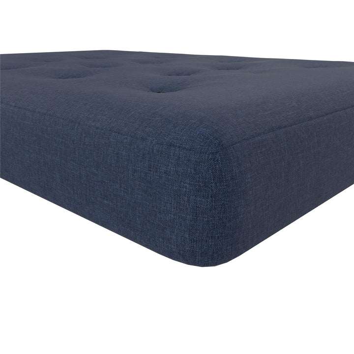 Braga 8-Inch Pocket Spring Coil Futon Mattress - Indigo Blue - Full