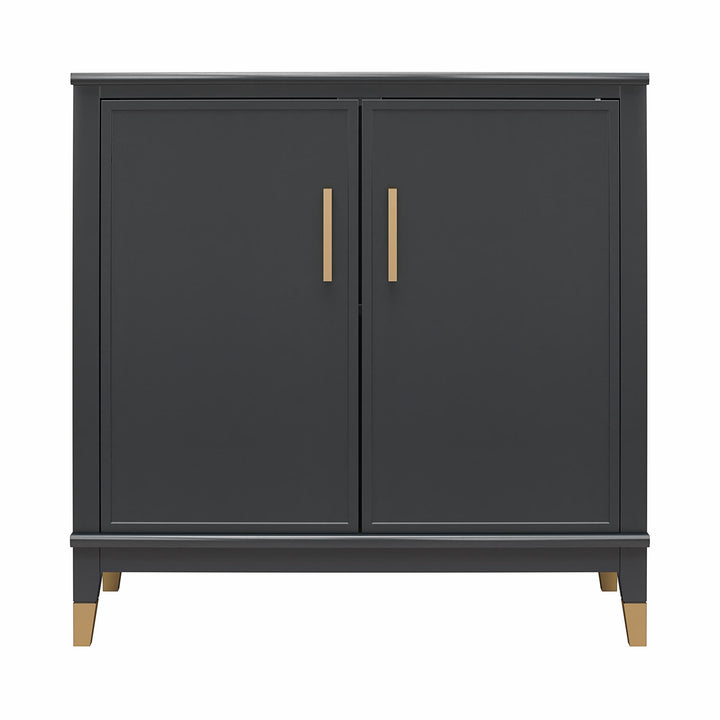 Westerleigh 2 Door Accent Cabinet - Black