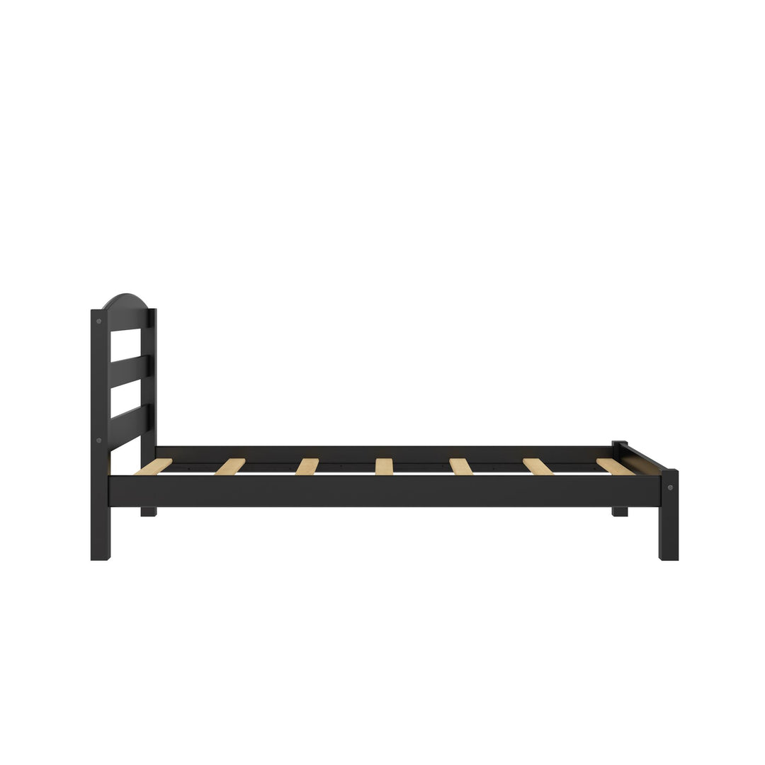 Brycen Kids Twin Size Wood Platform Bed Frame - Black - Twin