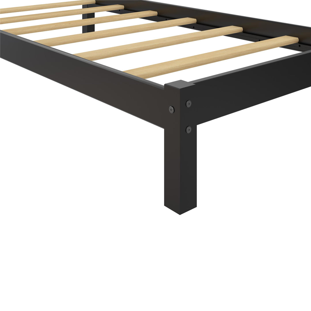 Brycen Kids Twin Size Wood Platform Bed Frame - Black - Twin