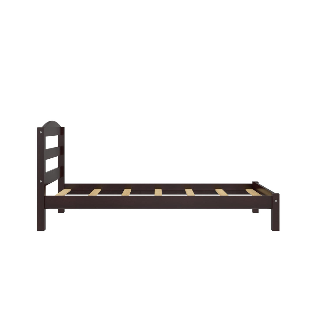 Brycen Kids Twin Size Wood Platform Bed Frame - Espresso - Twin