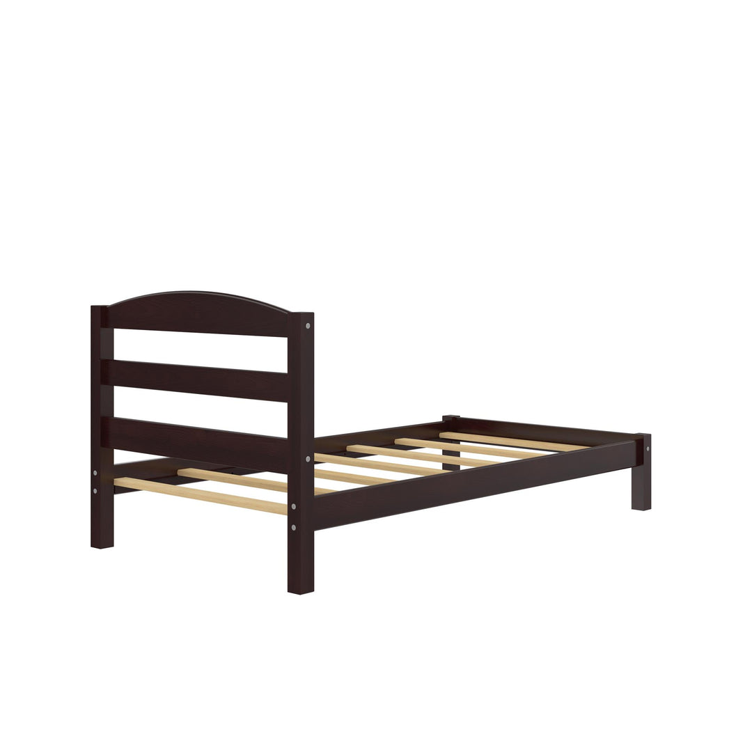 Brycen Kids Twin Size Wood Platform Bed Frame - Espresso - Twin