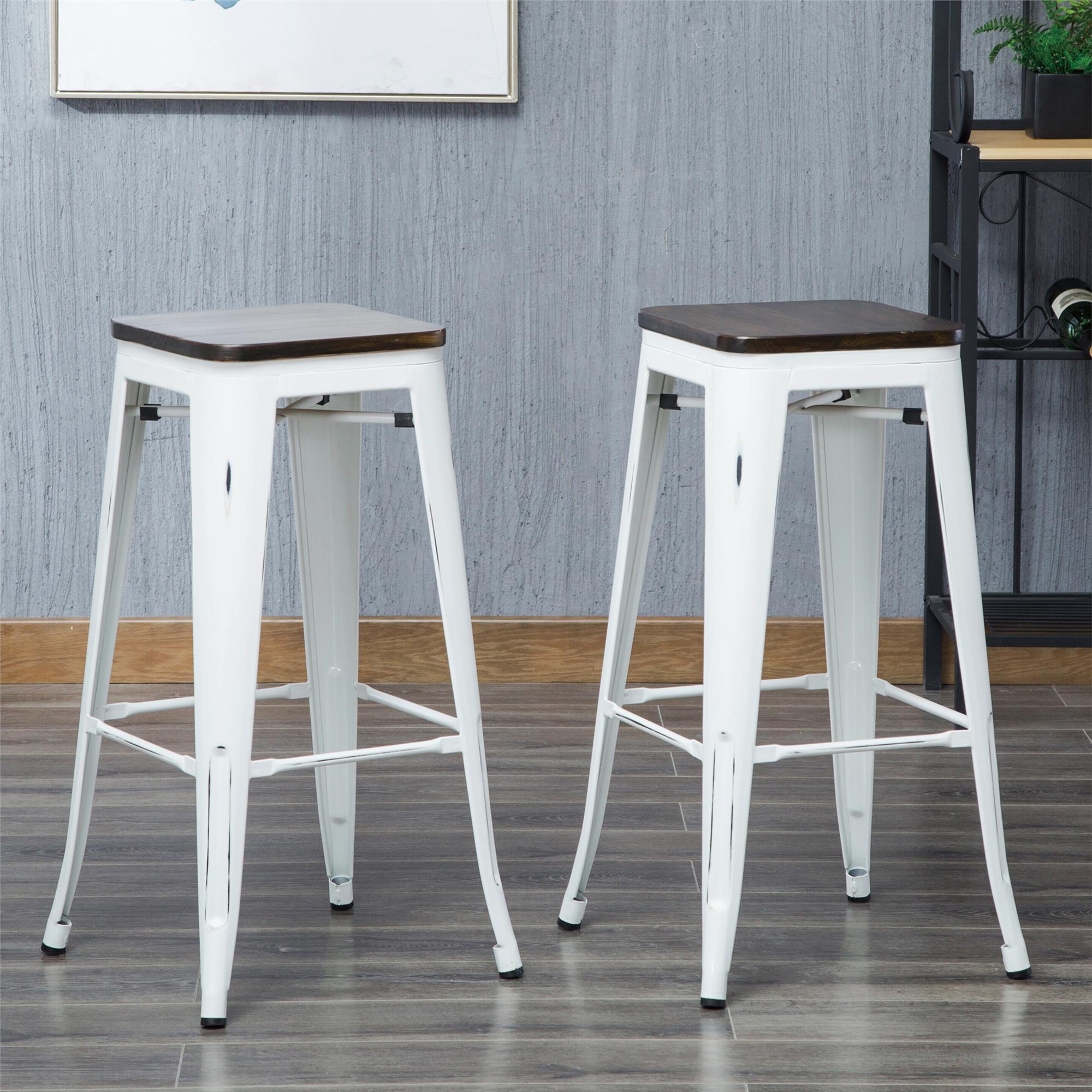 White industrial stool hot sale