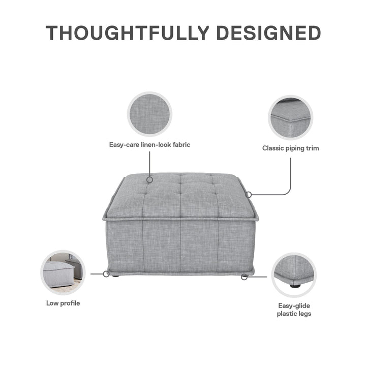 Darcy Ottoman for Modular Sectional Sofa - Gray