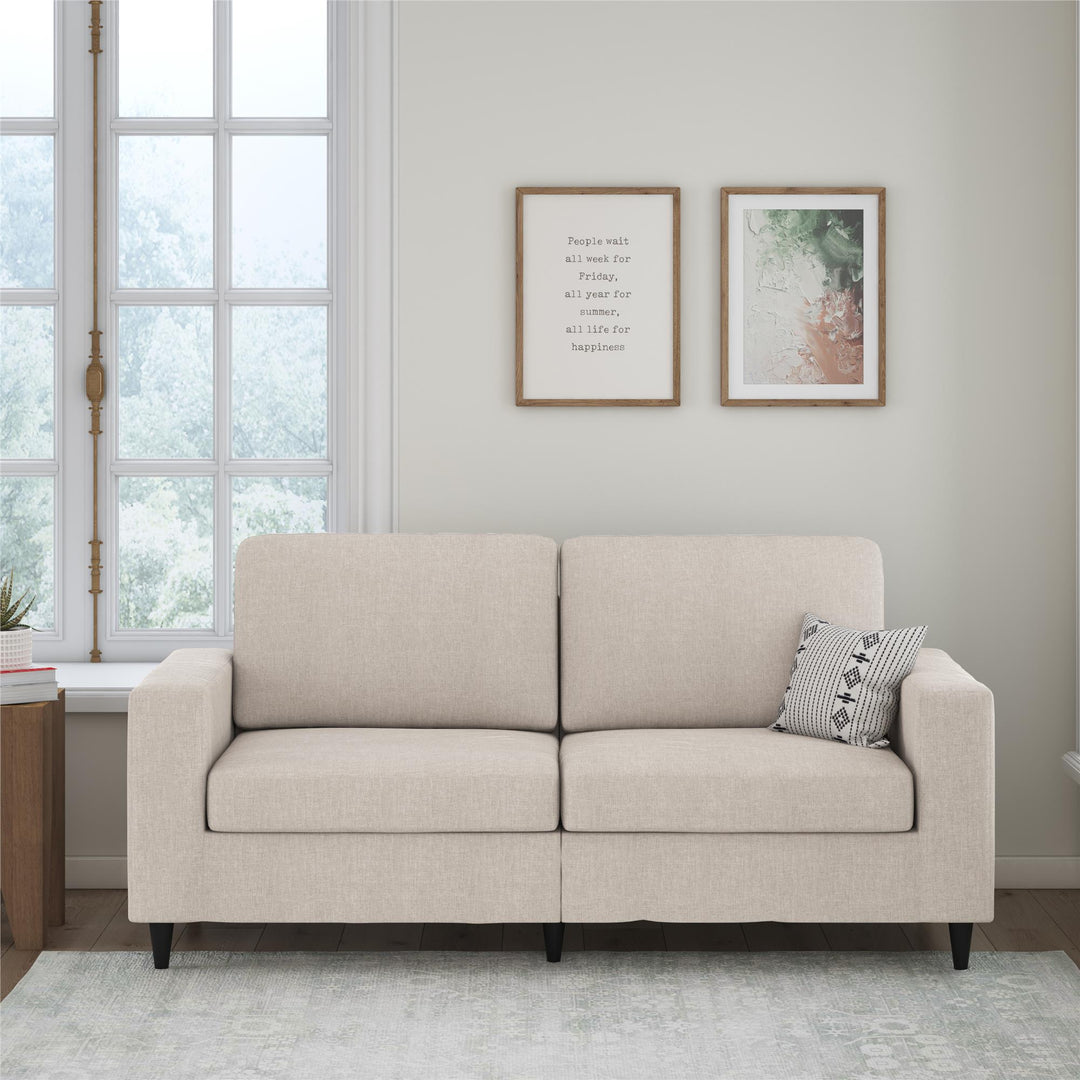 Cooper 3 Seat Linen Sofa - Beige