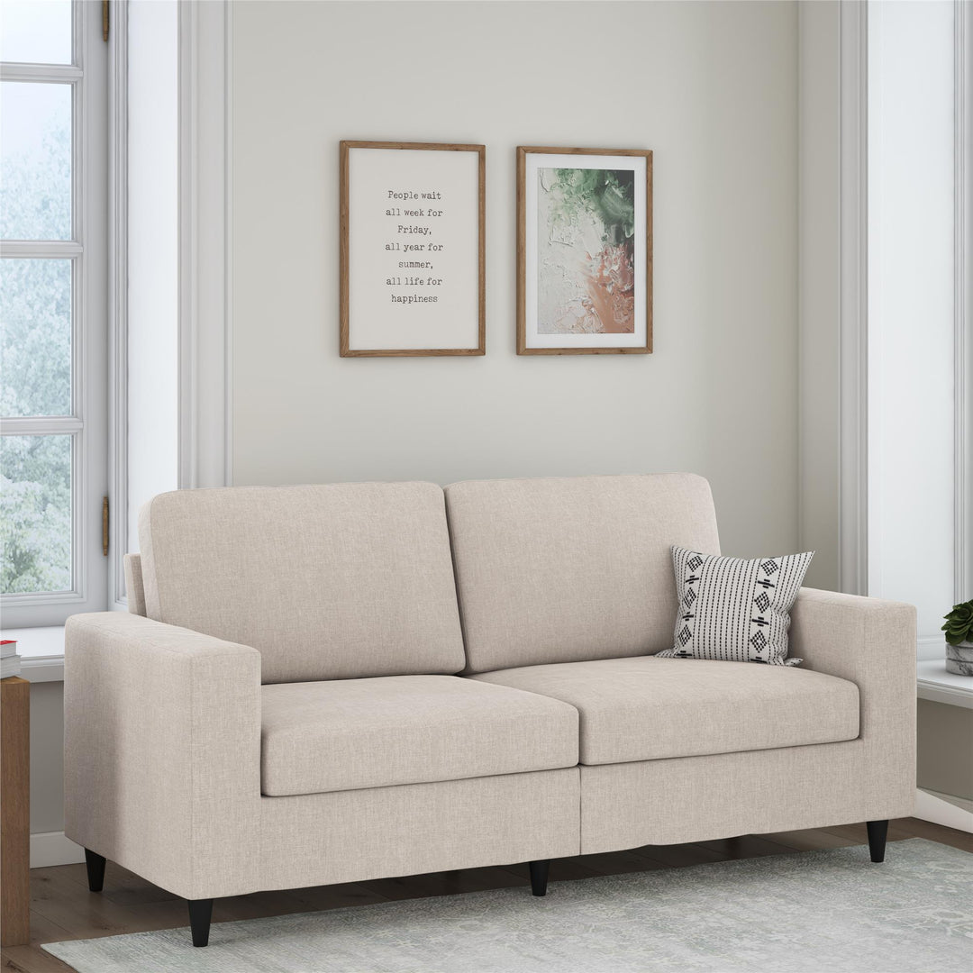 Cooper 3 Seat Linen Sofa - Beige