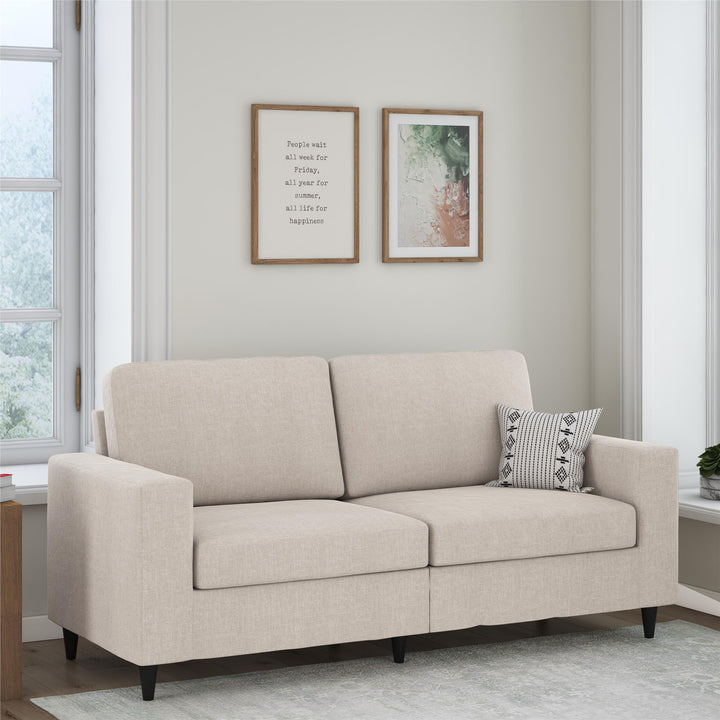 Cooper 3 Seat Linen Sofa - Beige