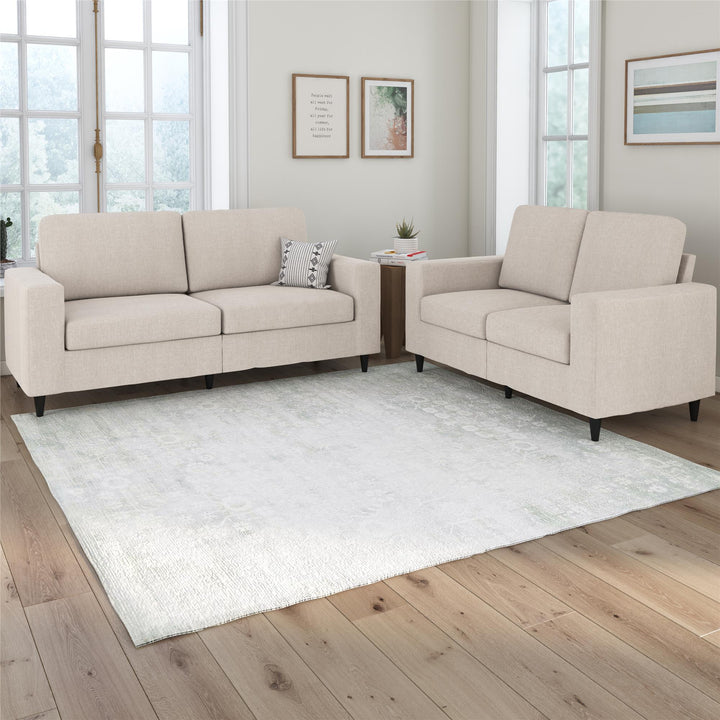 Cooper 3 Seat Linen Sofa - Beige