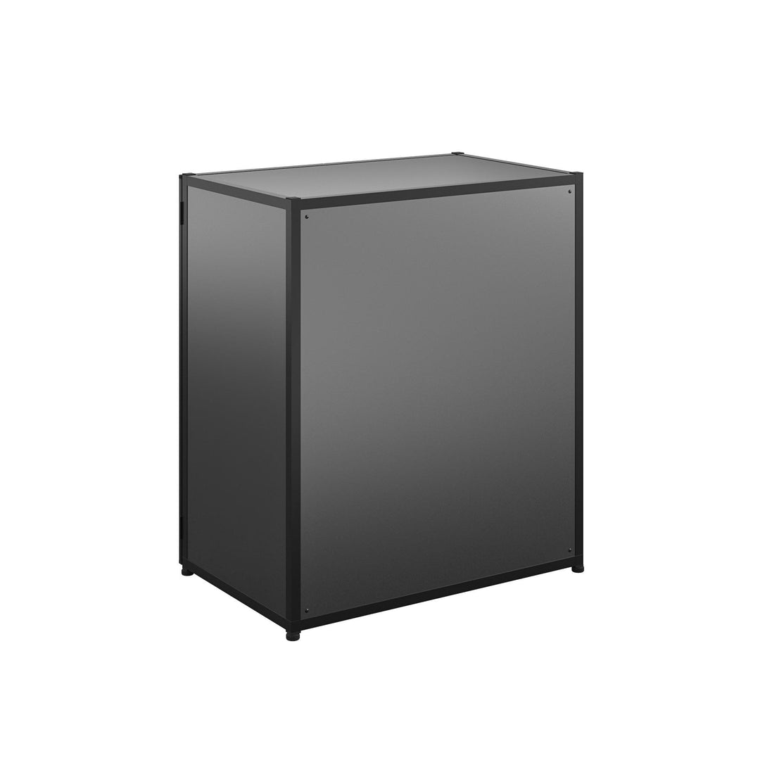 Freestanding Aluminum Garage Cabinet, Black and Gray - Gray