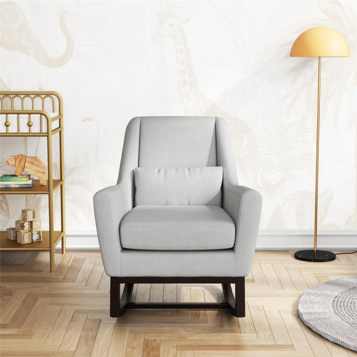 Sophie Mid-Century Rocker - Light Gray