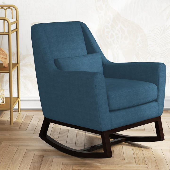 Sophie Mid-Century Rocker - Navy