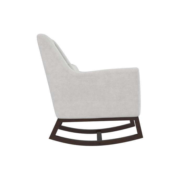 Sophie Mid-Century Rocker - Light Gray